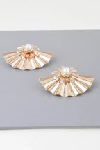 Pearl Fan-shaped Earrings | Mixtshop LLC