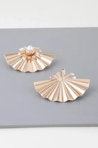 Pearl Fan-shaped Earrings | Mixtshop LLC
