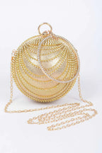 Rhinestone Round Party Clutch | Mixtshop LLC