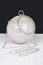 Rhinestone Round Party Clutch | Mixtshop LLC
