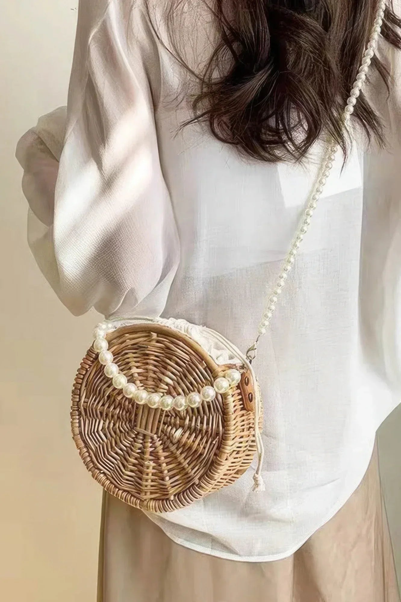 Handmade Bamboo Clutch W/pearl Handle | Mixtshop LLC