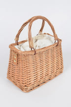 Bamboo Clutch W Faux Pearl Strap | Mixtshop LLC