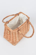 Bamboo Clutch W Faux Pearl Strap | Mixtshop LLC