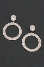 Luxury Rhinestone Circular Earrings | Mixtshop LLC