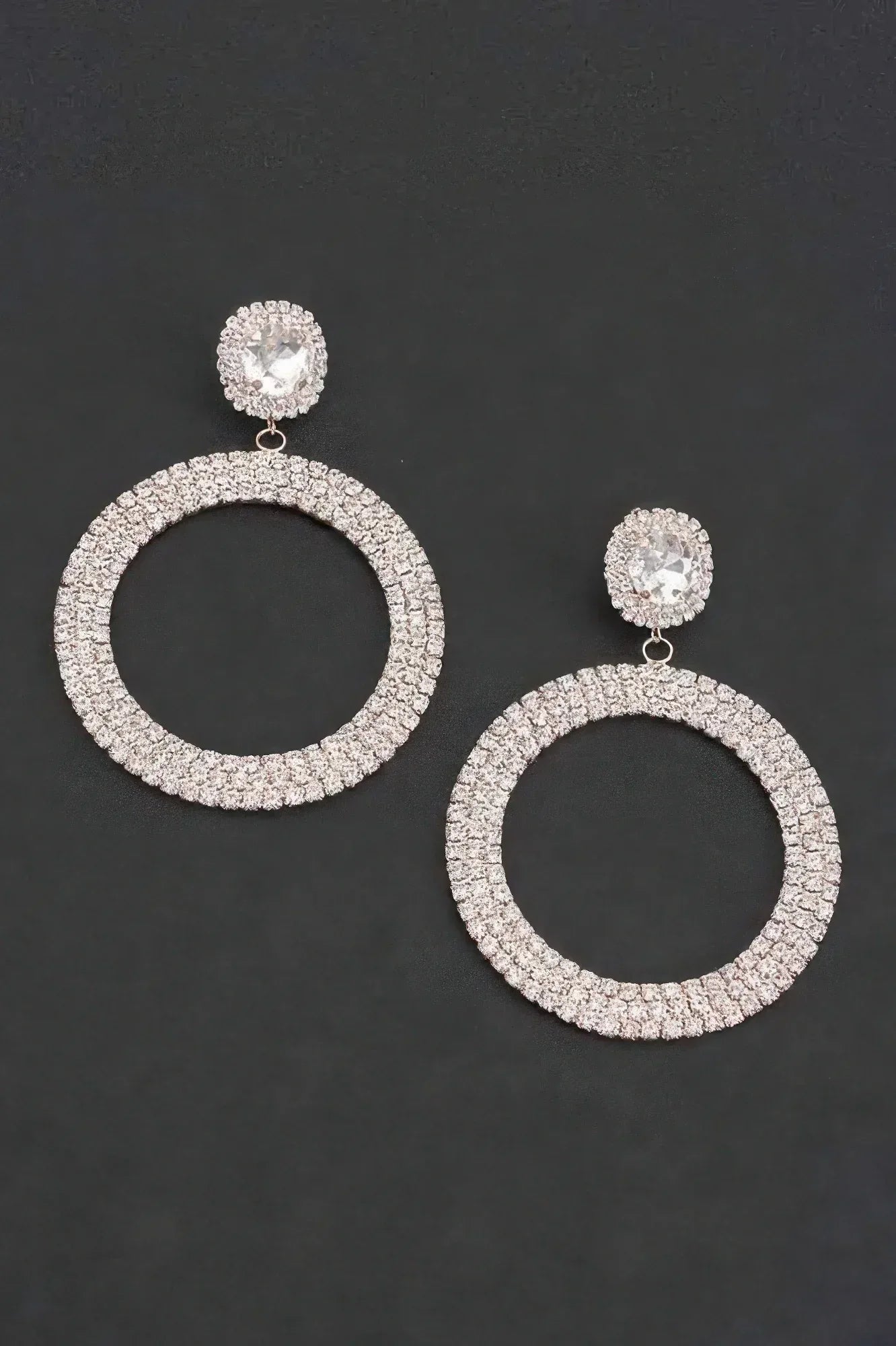 Luxury Rhinestone Circular Earrings | Mixtshop LLC