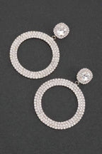 Luxury Rhinestone Circular Earrings | Mixtshop LLC