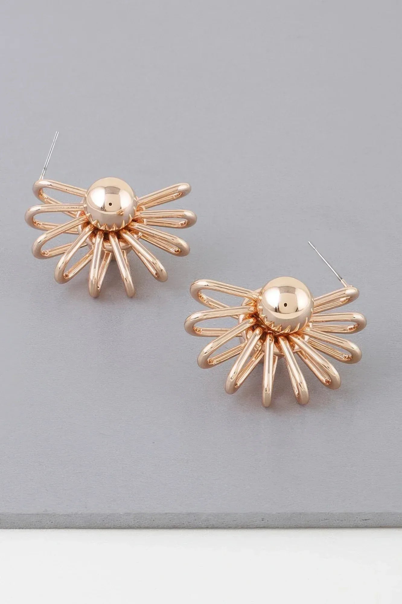 Double Shiny Neutron Wire Stud Earrings | Mixtshop LLC