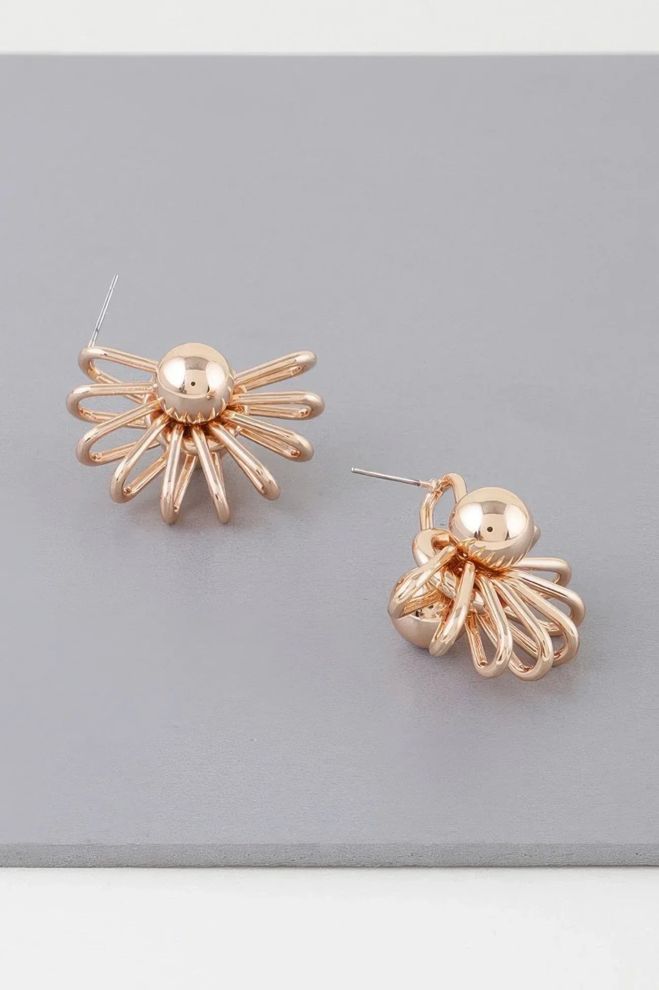 Double Shiny Neutron Wire Stud Earrings | Mixtshop LLC