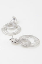 Multi Modern Delicate Spiral Drop Earrings | Mixtshop LLC