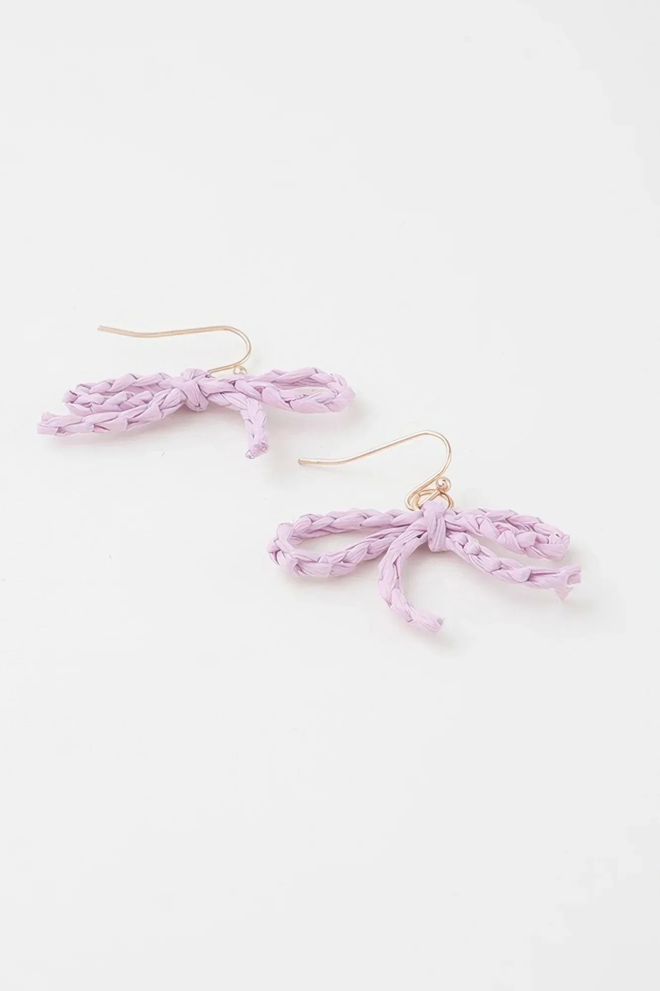 Braided Ribbon Stud Earrings Secondary image