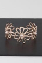 Pearled Flower Cuff Bracelet | Mixtshop LLC