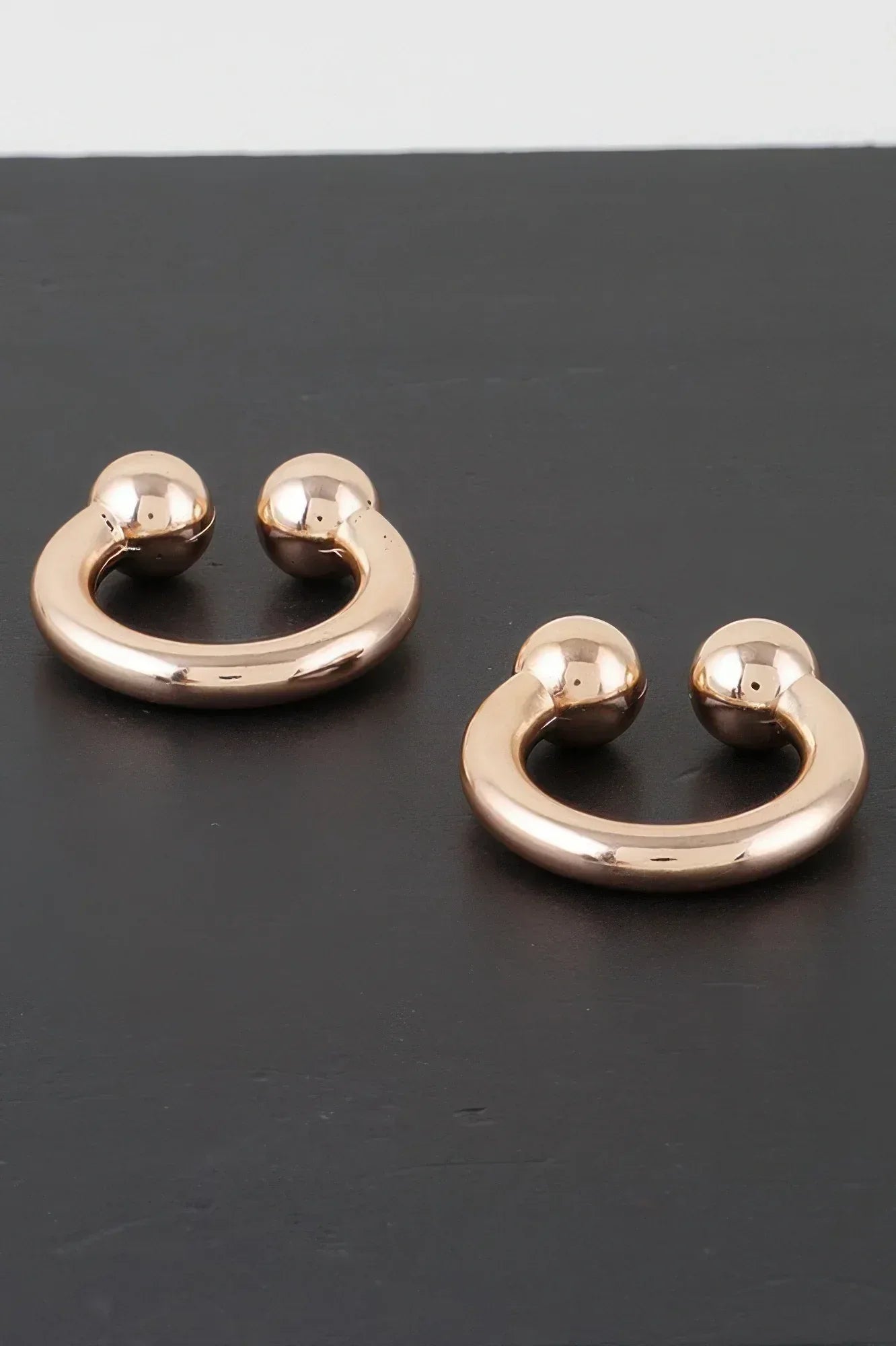 Horn Bolt Hoop Earrings | Mixtshop LLC Main image