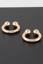 Horn Bolt Hoop Earrings | Mixtshop LLC