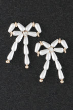 Multi Pearl Ribbon Earrings | Mixtshop LLC