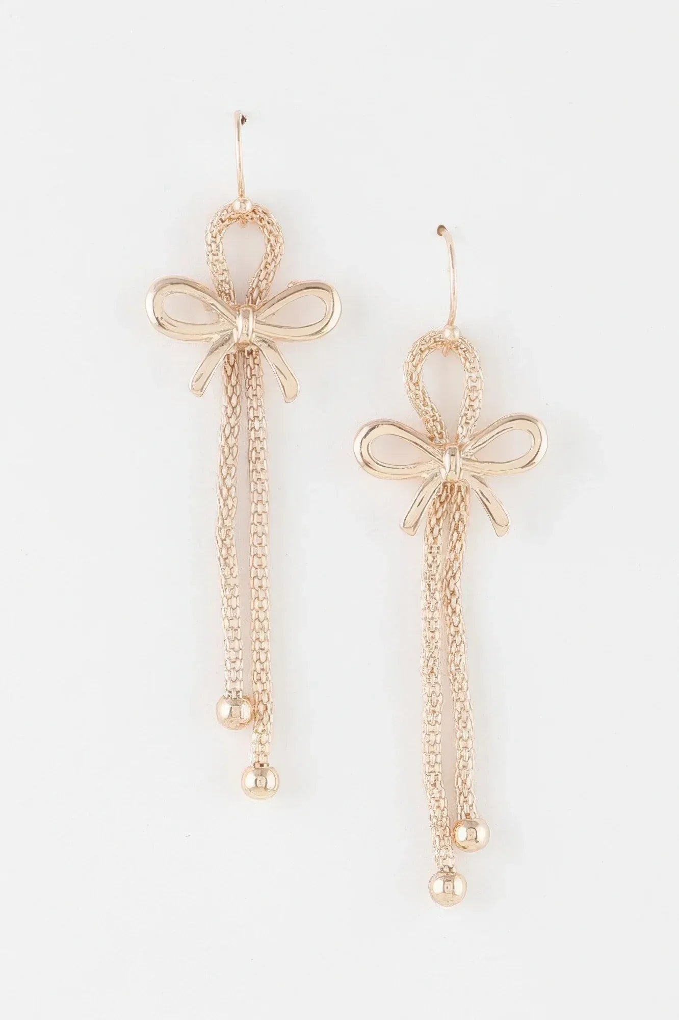 Box Chain Ribbon Earrings | Mixtshop LLC