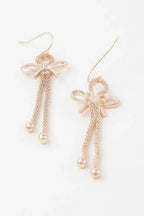 Box Chain Ribbon Earrings | Mixtshop LLC