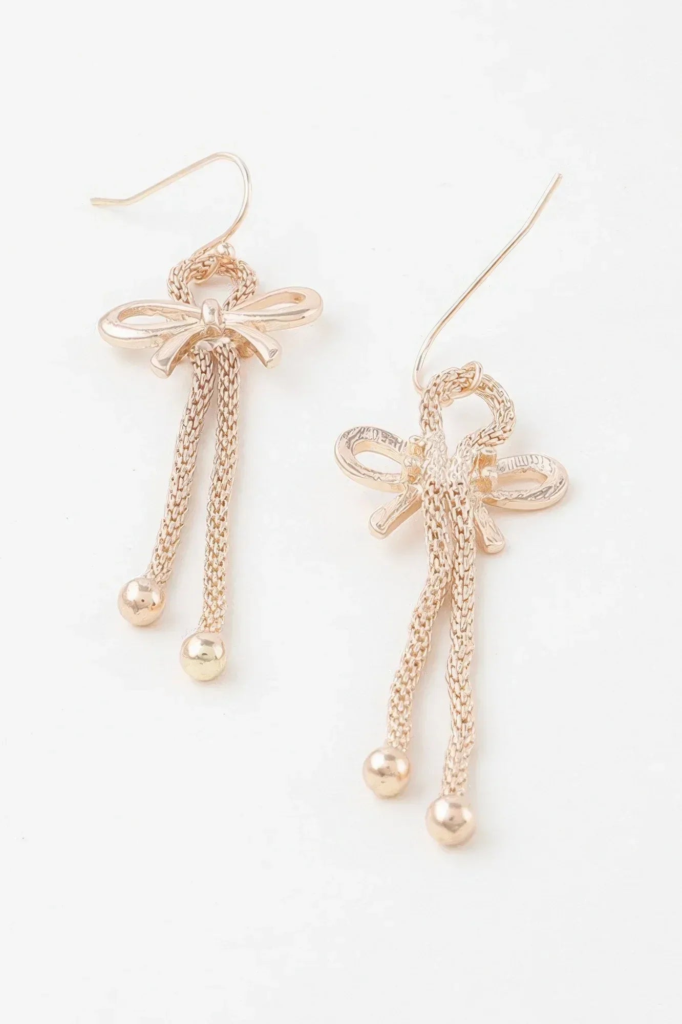 Box Chain Ribbon Earrings | Mixtshop LLC