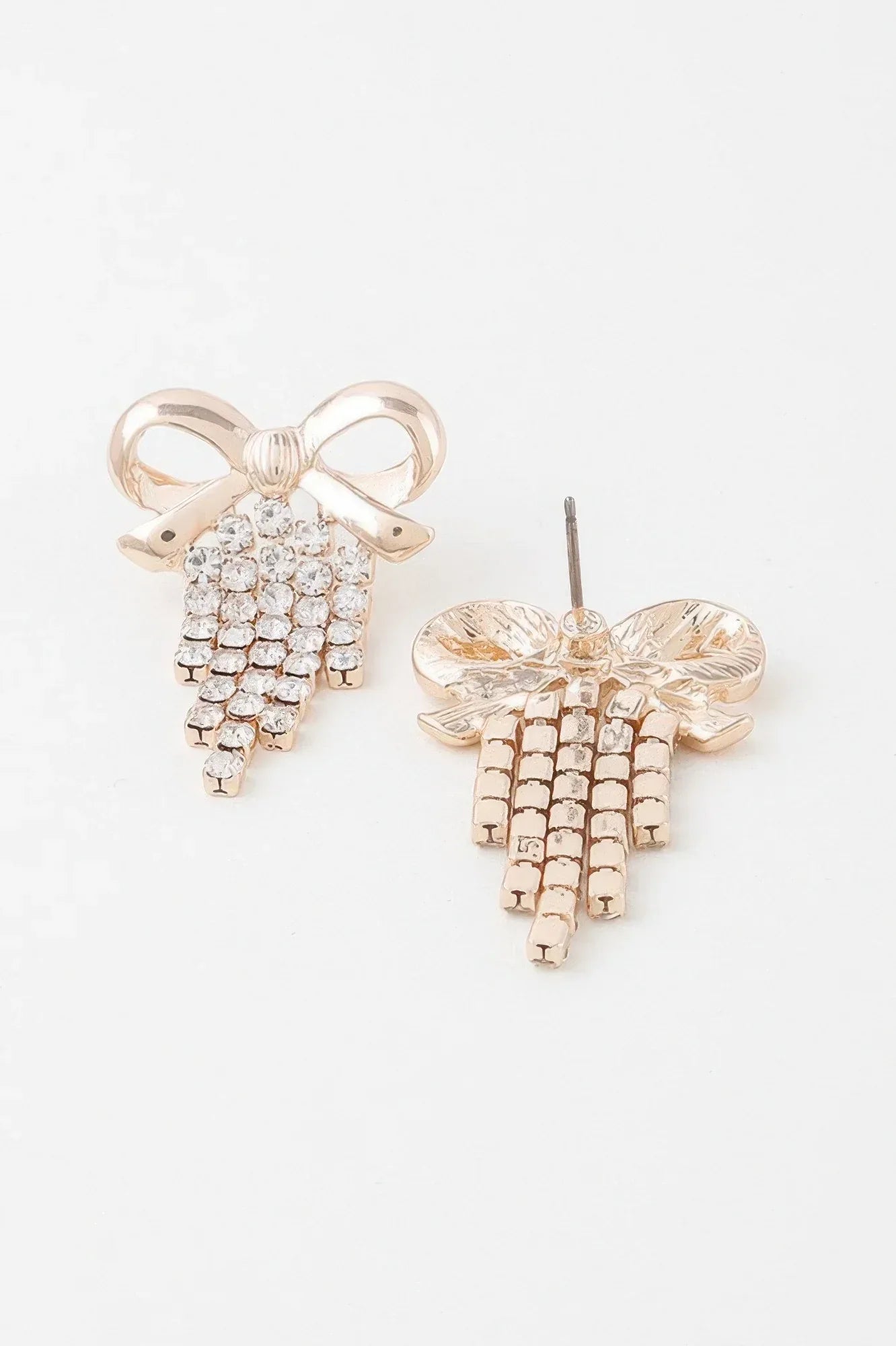 Ribbon Curtain Drop Earrings Secondary image