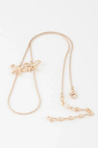 Double Ribbon Chain Necklace | Mixtshop LLC