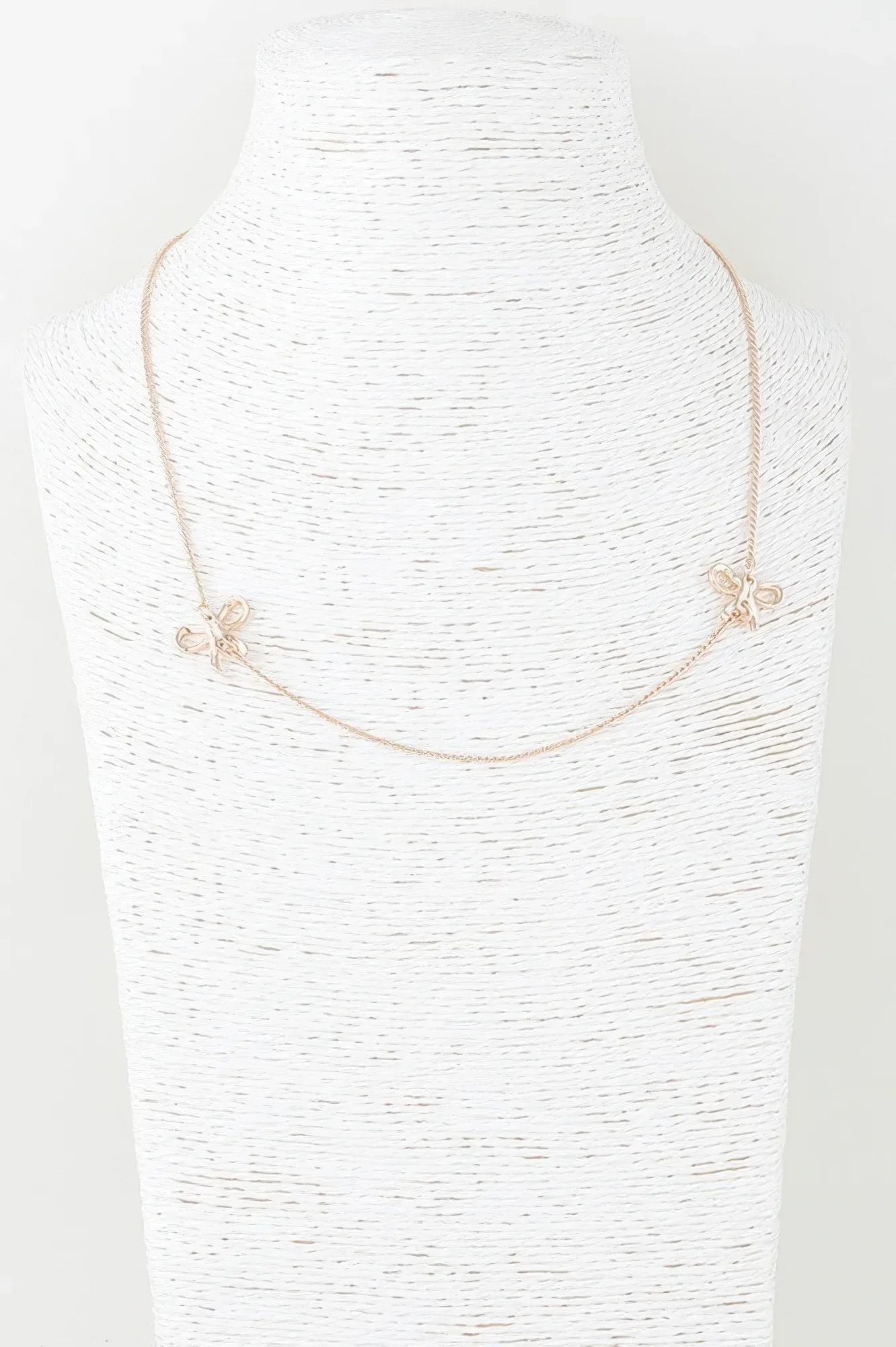 Double Ribbon Chain Necklace | Mixtshop LLC