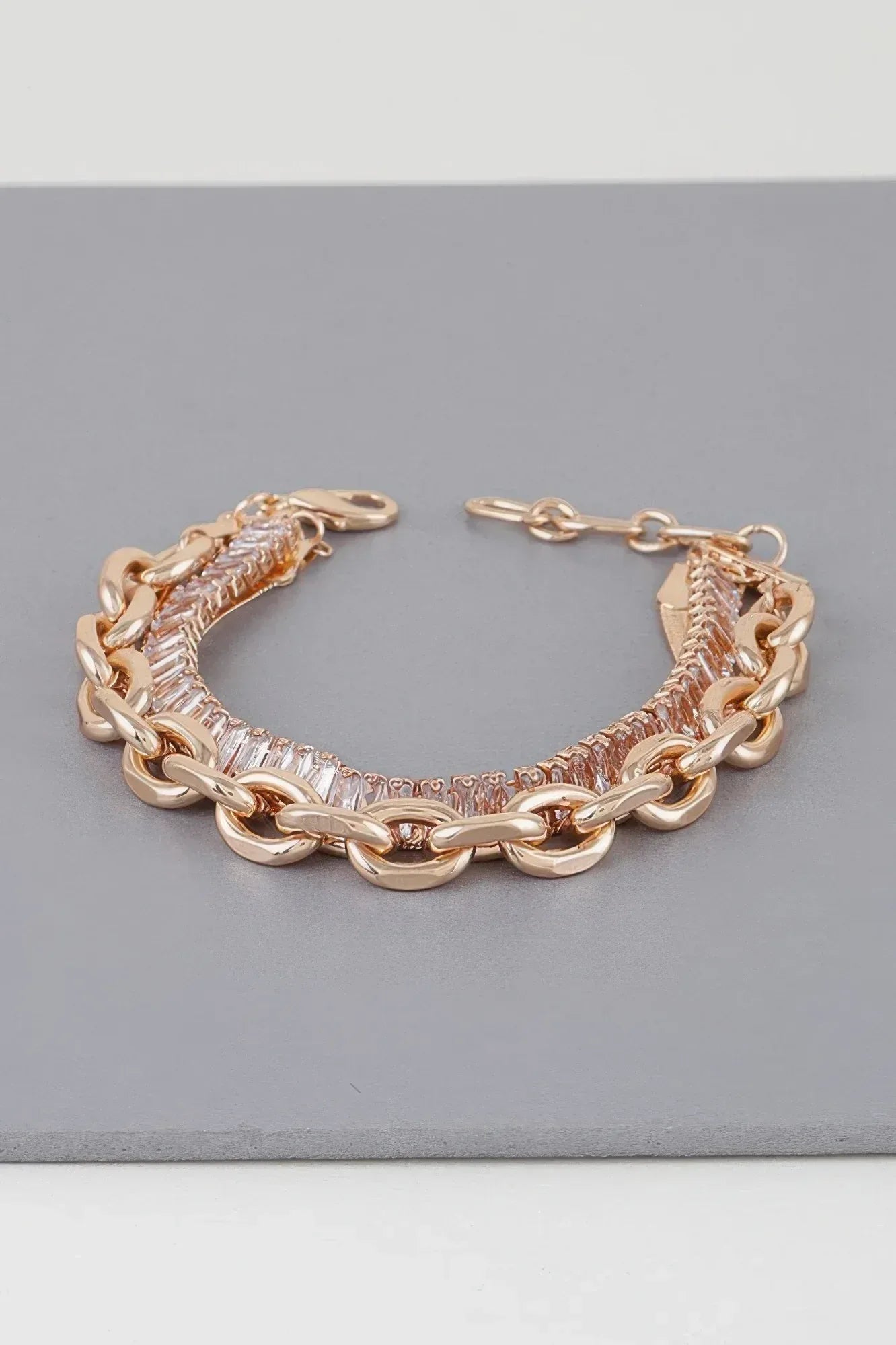 Multi Crystal Chain Bracelet Secondary image