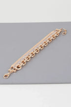 Multi Crystal Chain Bracelet | Mixtshop LLC