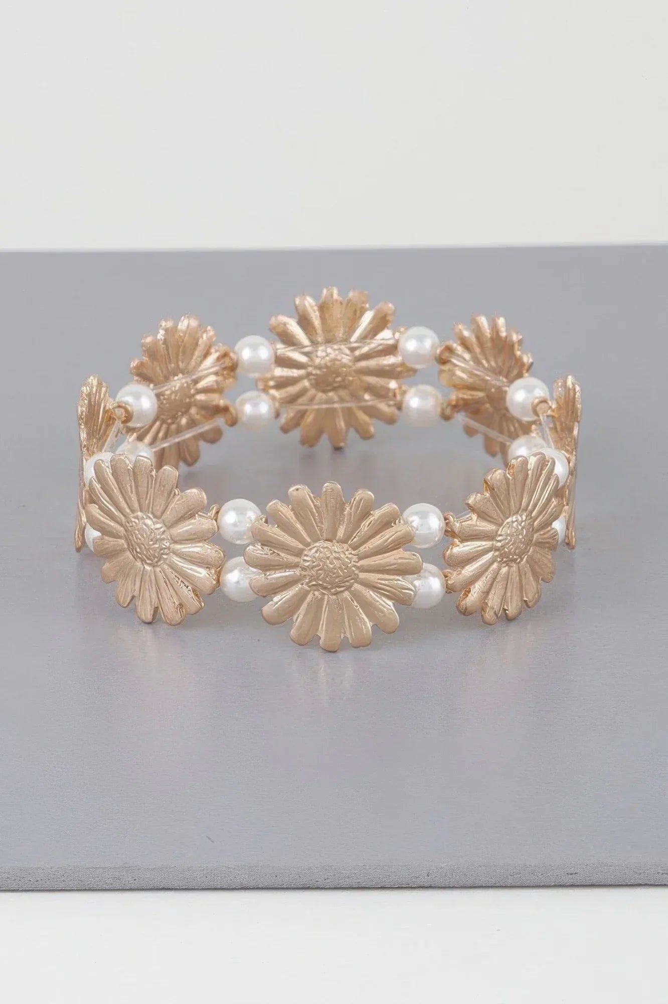 Pearled Sunflower Bracelet | Mixtshop LLC