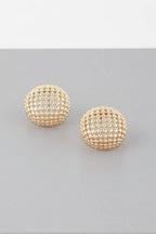 Beaded Dome Stud Earrings | Mixtshop LLC
