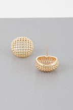 Beaded Dome Stud Earrings | Mixtshop LLC