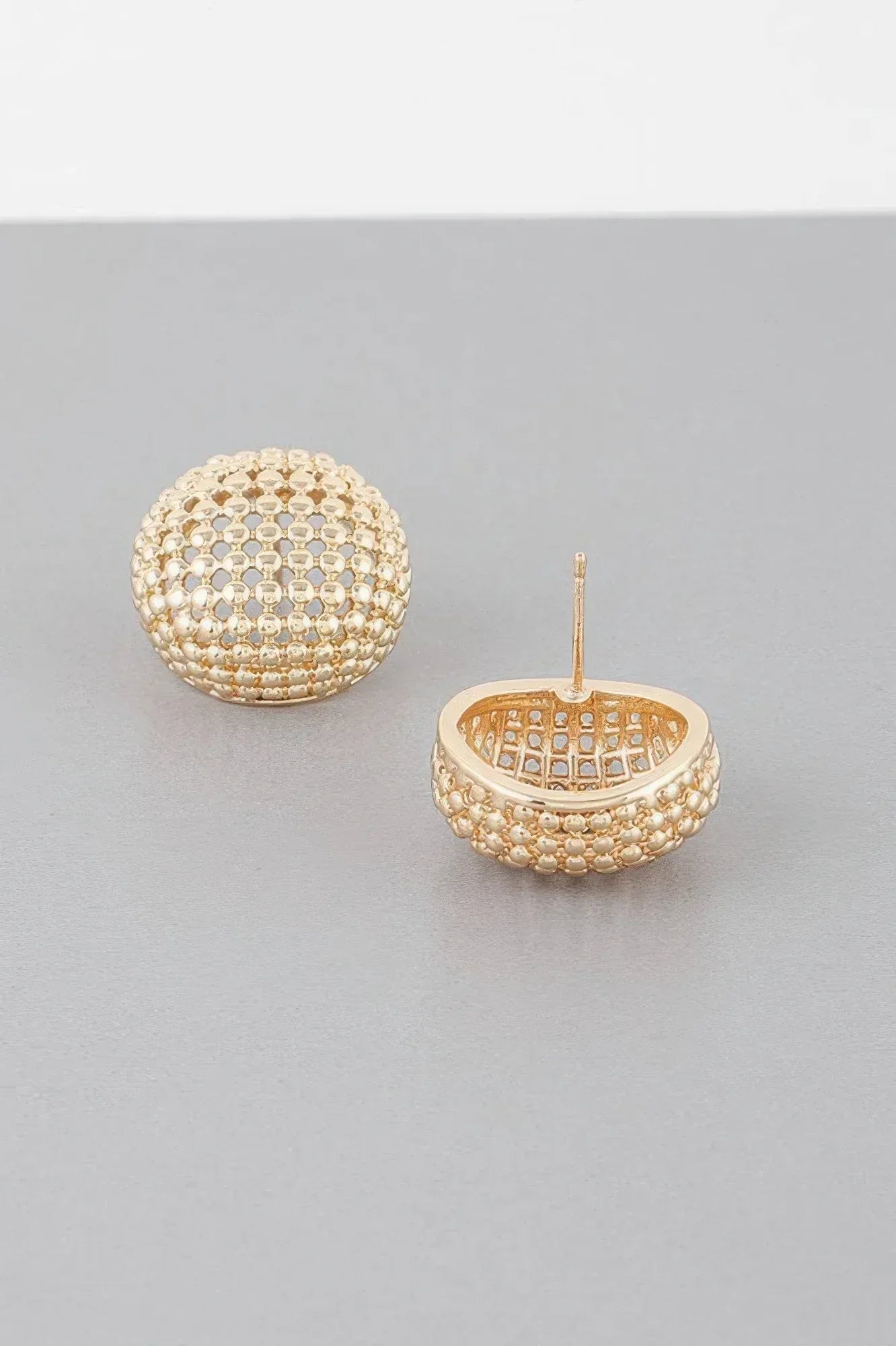 Beaded Dome Stud Earrings | Mixtshop LLC