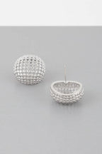 Beaded Dome Stud Earrings | Mixtshop LLC