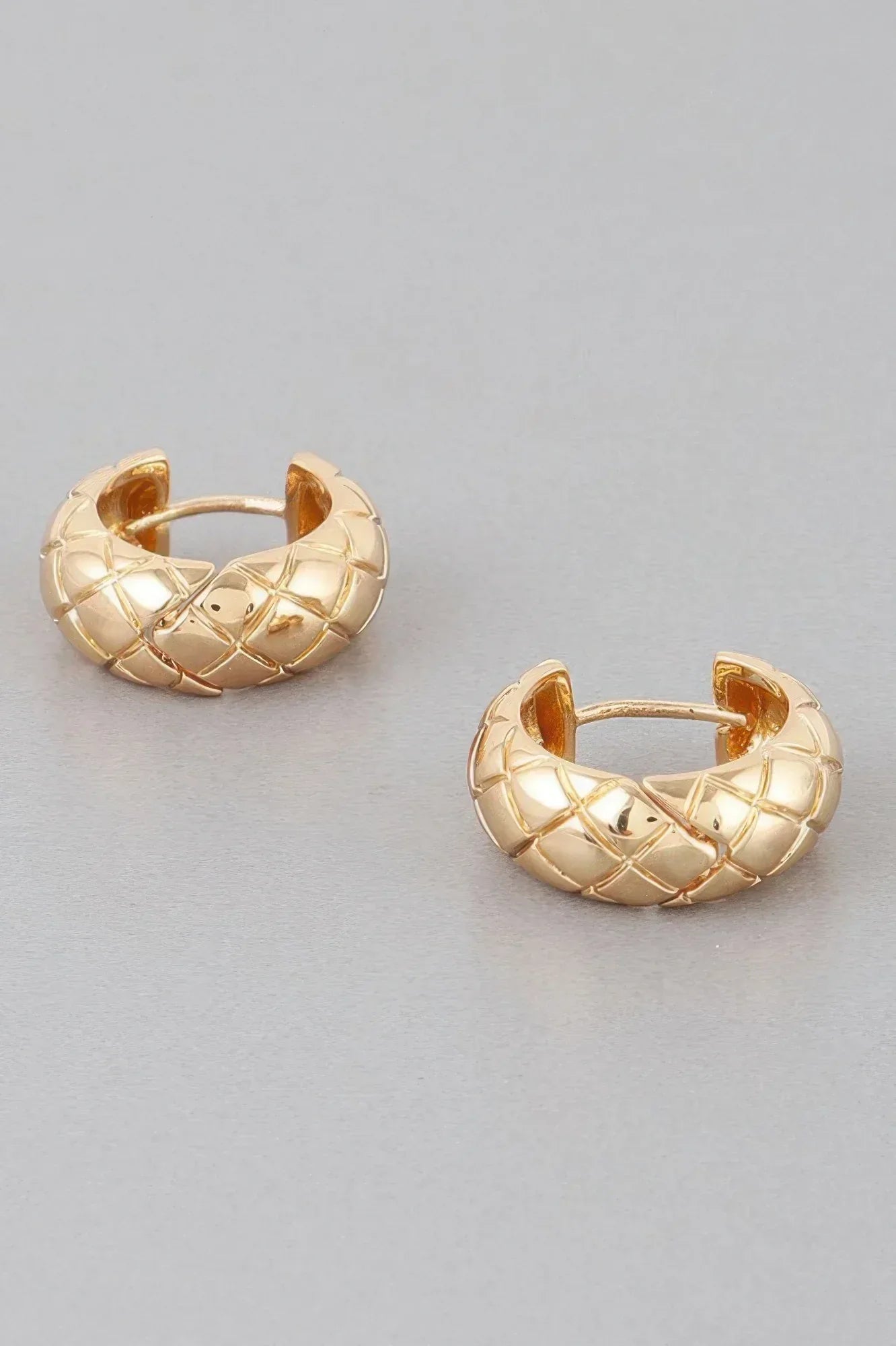 Quilted Hoop Earrings | Mixtshop LLC