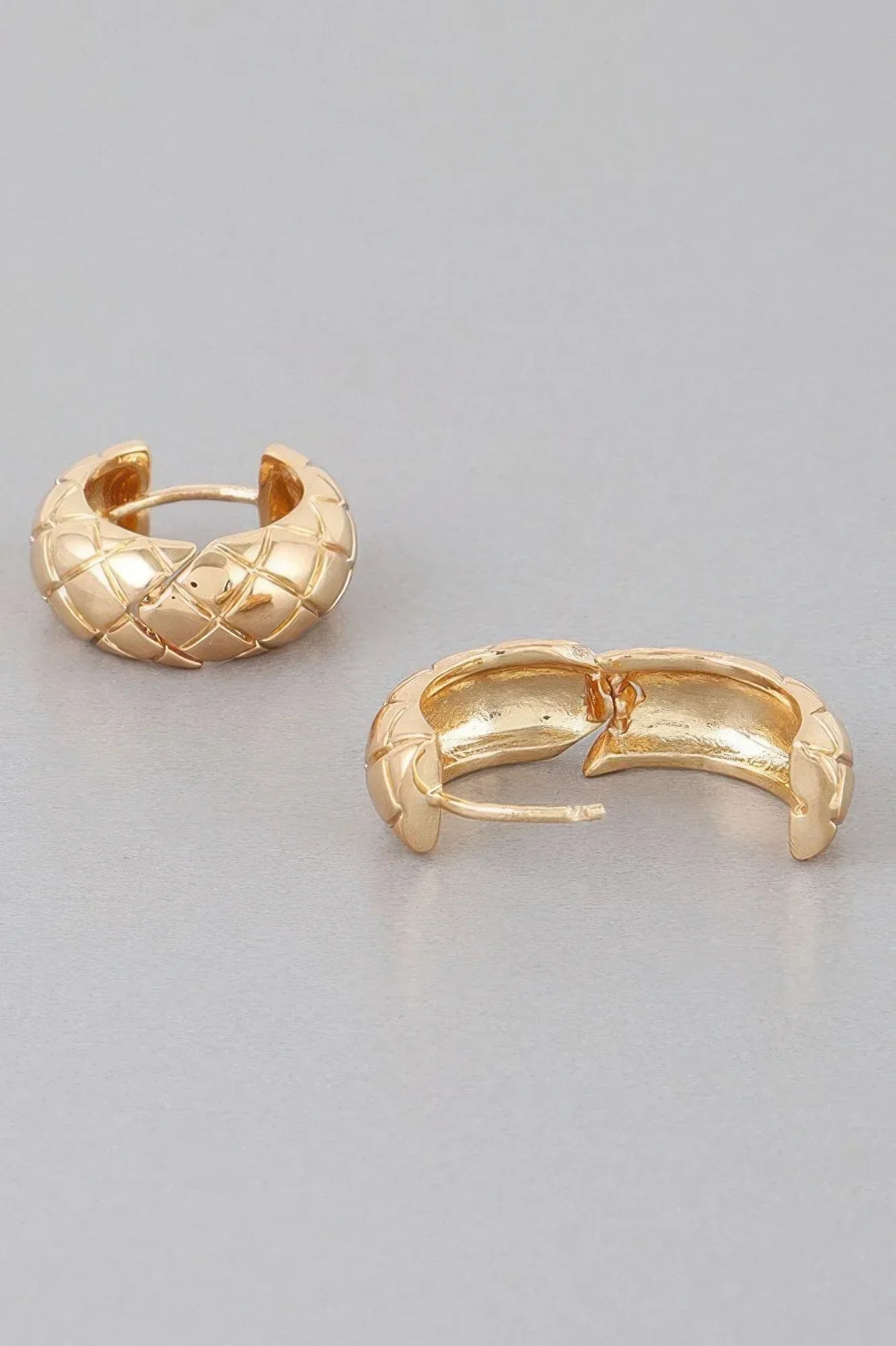 Quilted Hoop Earrings | Mixtshop LLC