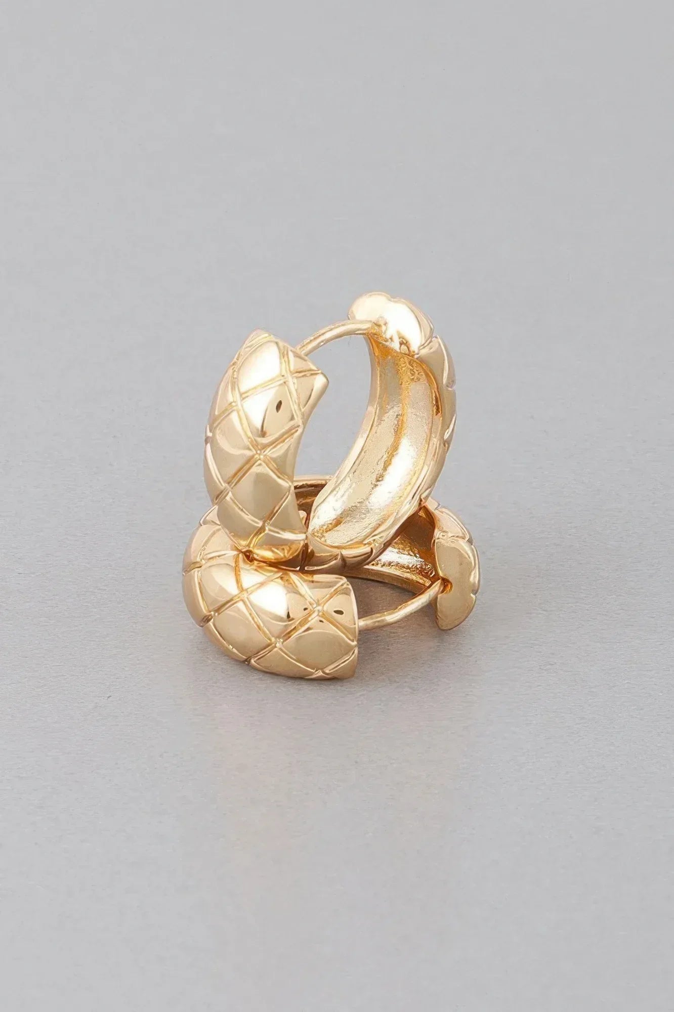 Quilted Hoop Earrings | Mixtshop LLC