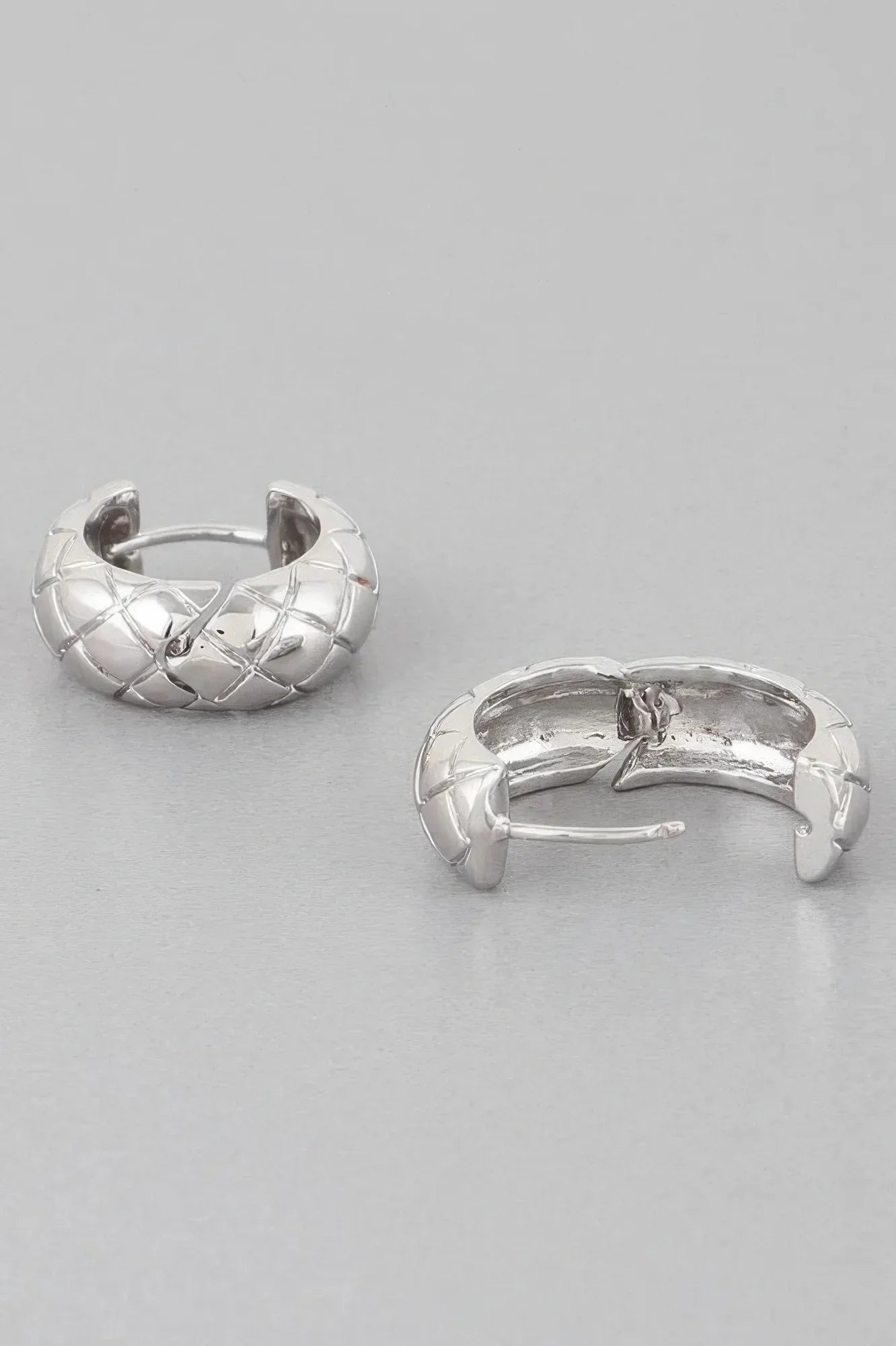 Quilted Hoop Earrings | Mixtshop LLC