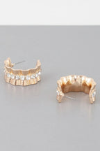 Jeweled Lace Hoop Earrings | Mixtshop LLC