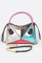 Metallic Multi Color Top Handle Bag | Mixtshop LLC