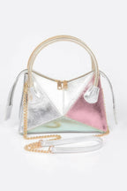 Metallic Multi Color Top Handle Bag | Mixtshop LLC