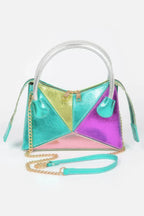 Metallic Multi Color Top Handle Bag | Mixtshop LLC