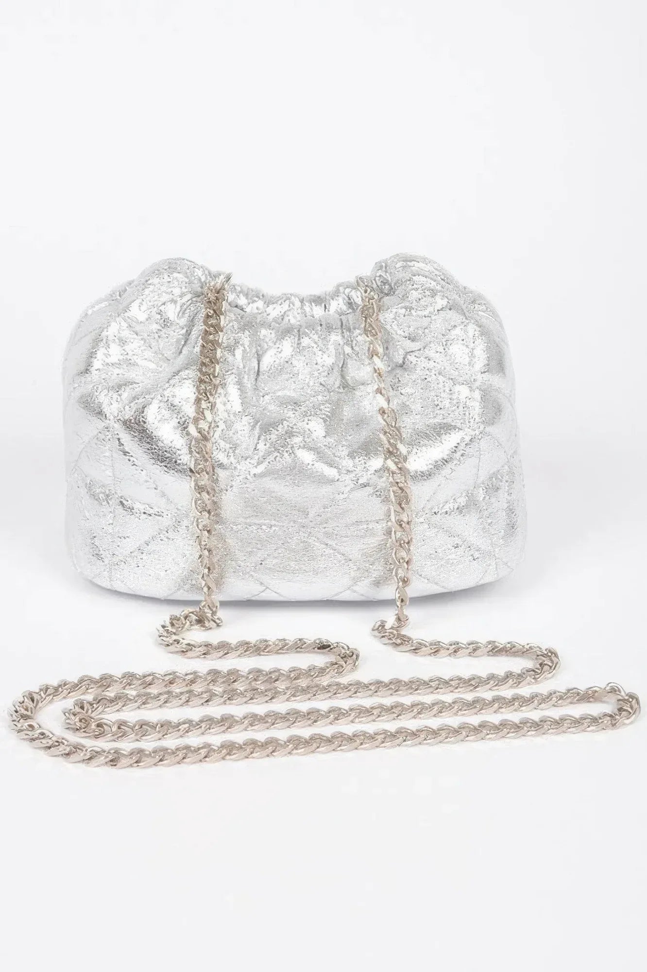 Quilted Metallic Bucket Bag | Mixtshop LLC