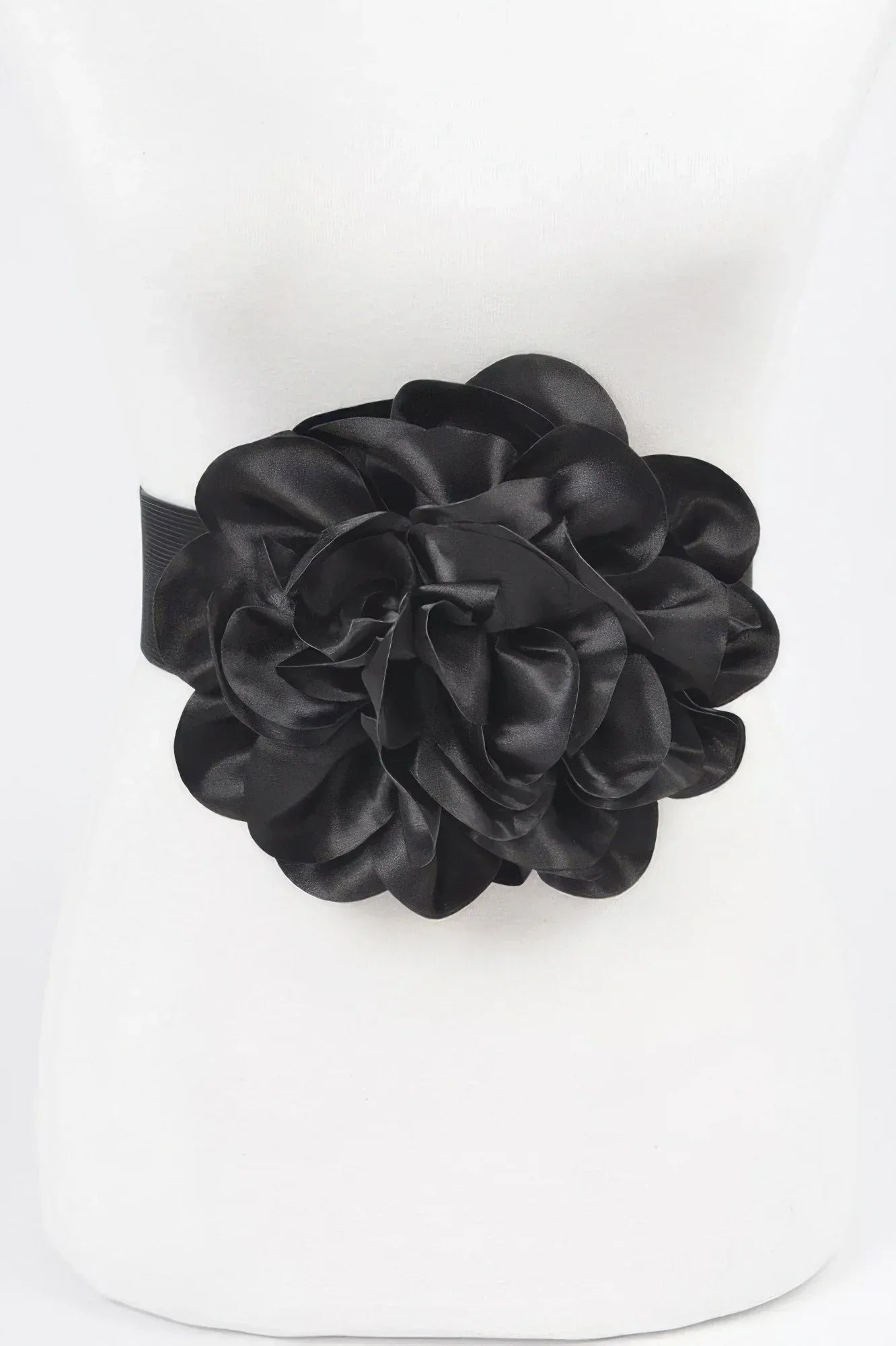 Satin Big Flower Elastic Belt | Mixtshop LLC