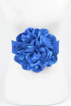Satin Big Flower Elastic Belt | Mixtshop LLC