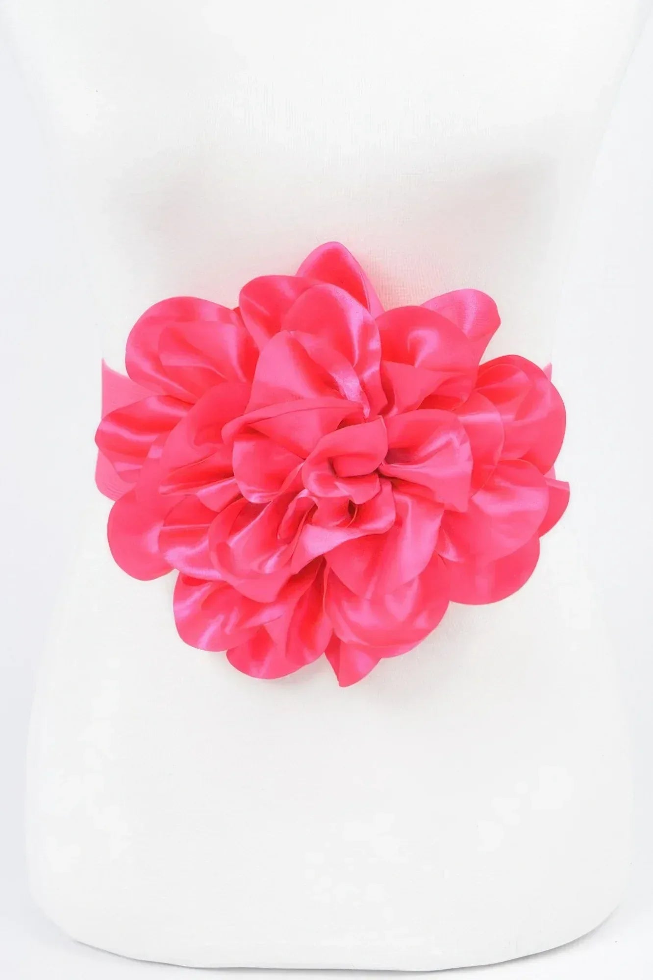 Satin Big Flower Elastic Belt | Mixtshop LLC
