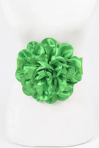 Satin Big Flower Elastic Belt | Mixtshop LLC