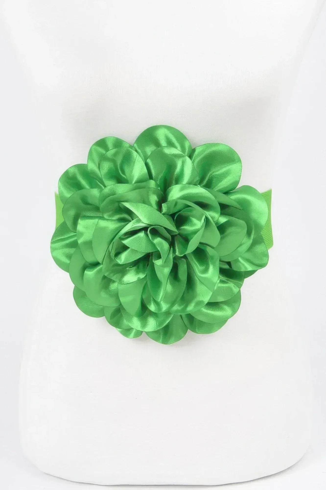 Satin Big Flower Elastic Belt | Mixtshop LLC