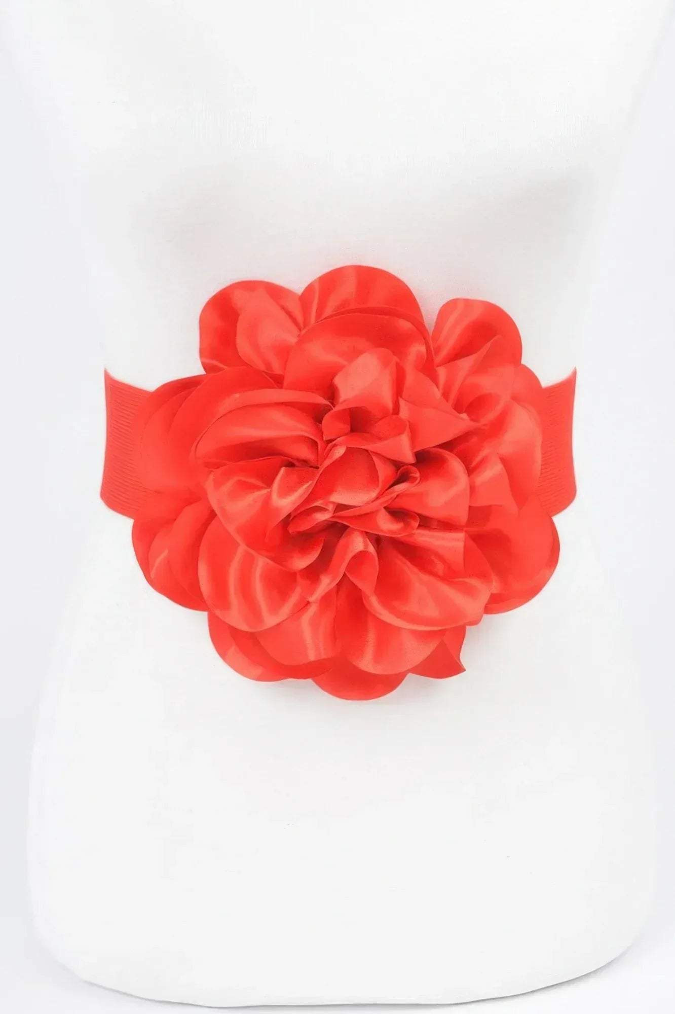 Satin Big Flower Elastic Belt | Mixtshop LLC
