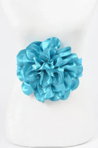 Satin Big Flower Elastic Belt | Mixtshop LLC