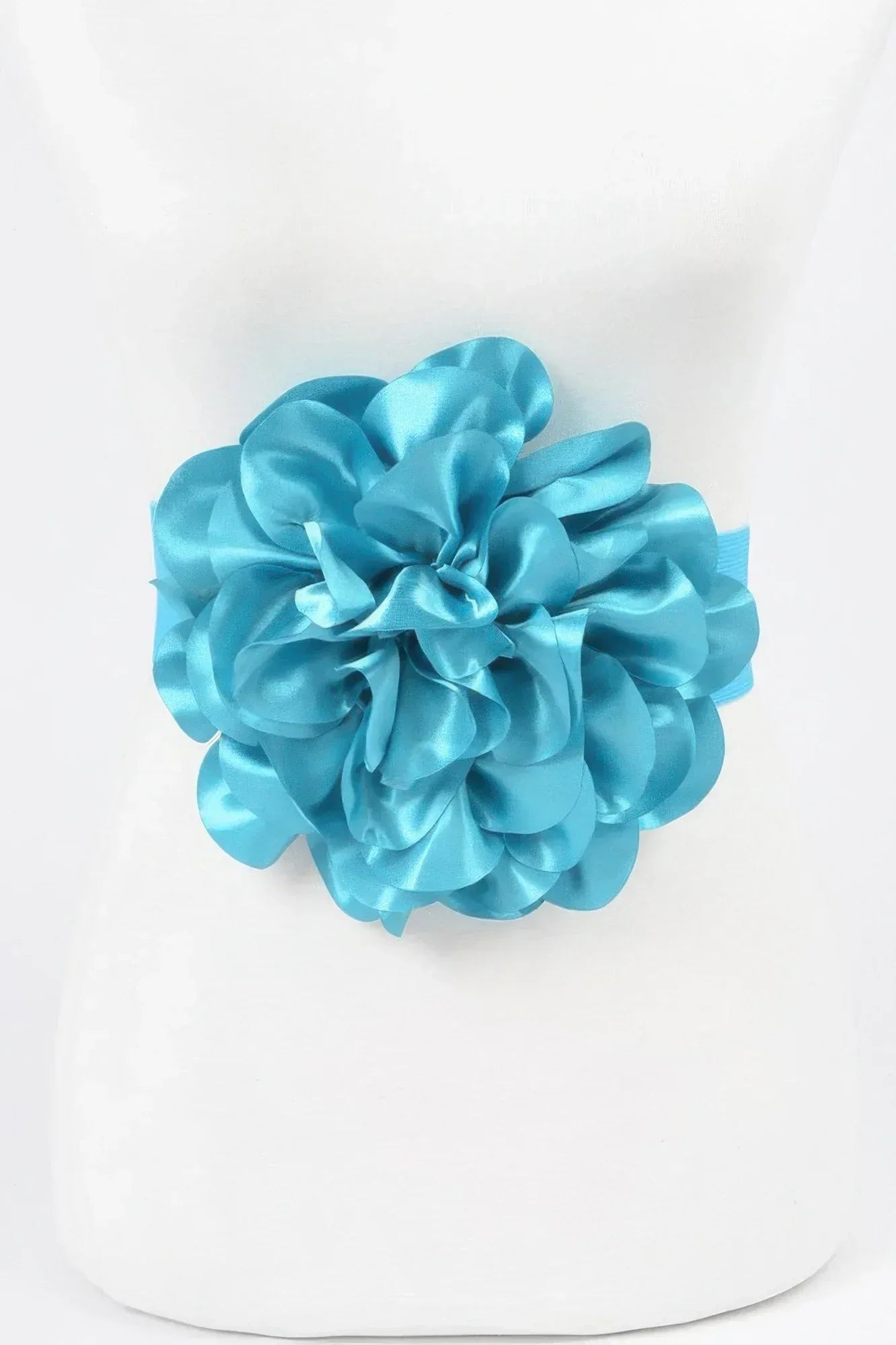 Satin Big Flower Elastic Belt | Mixtshop LLC
