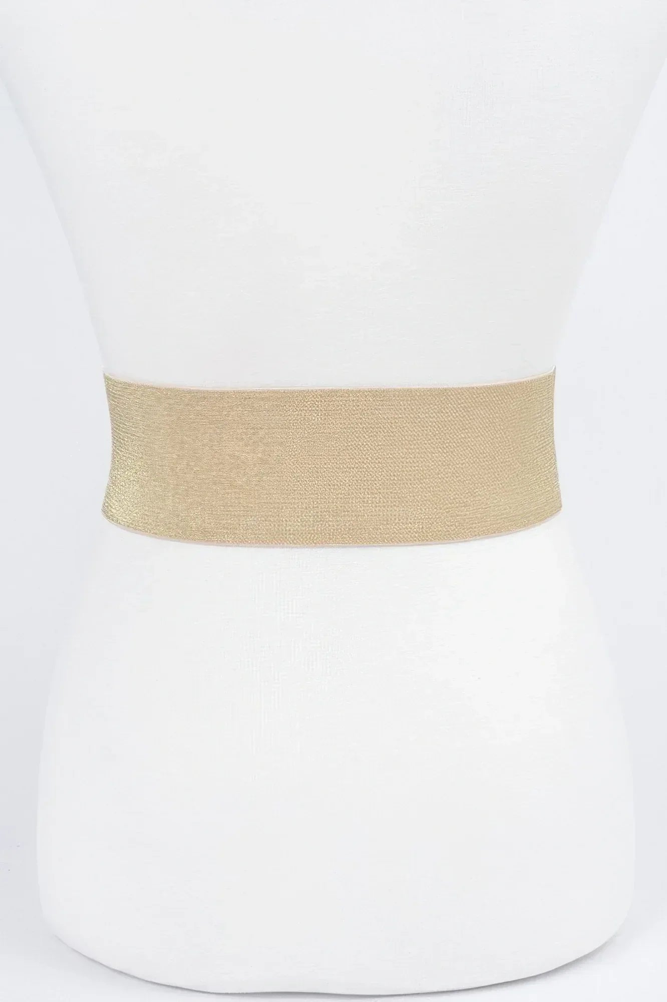 Metallic Faux Leather Metallic Elastic Belt | Mixtshop LLC
