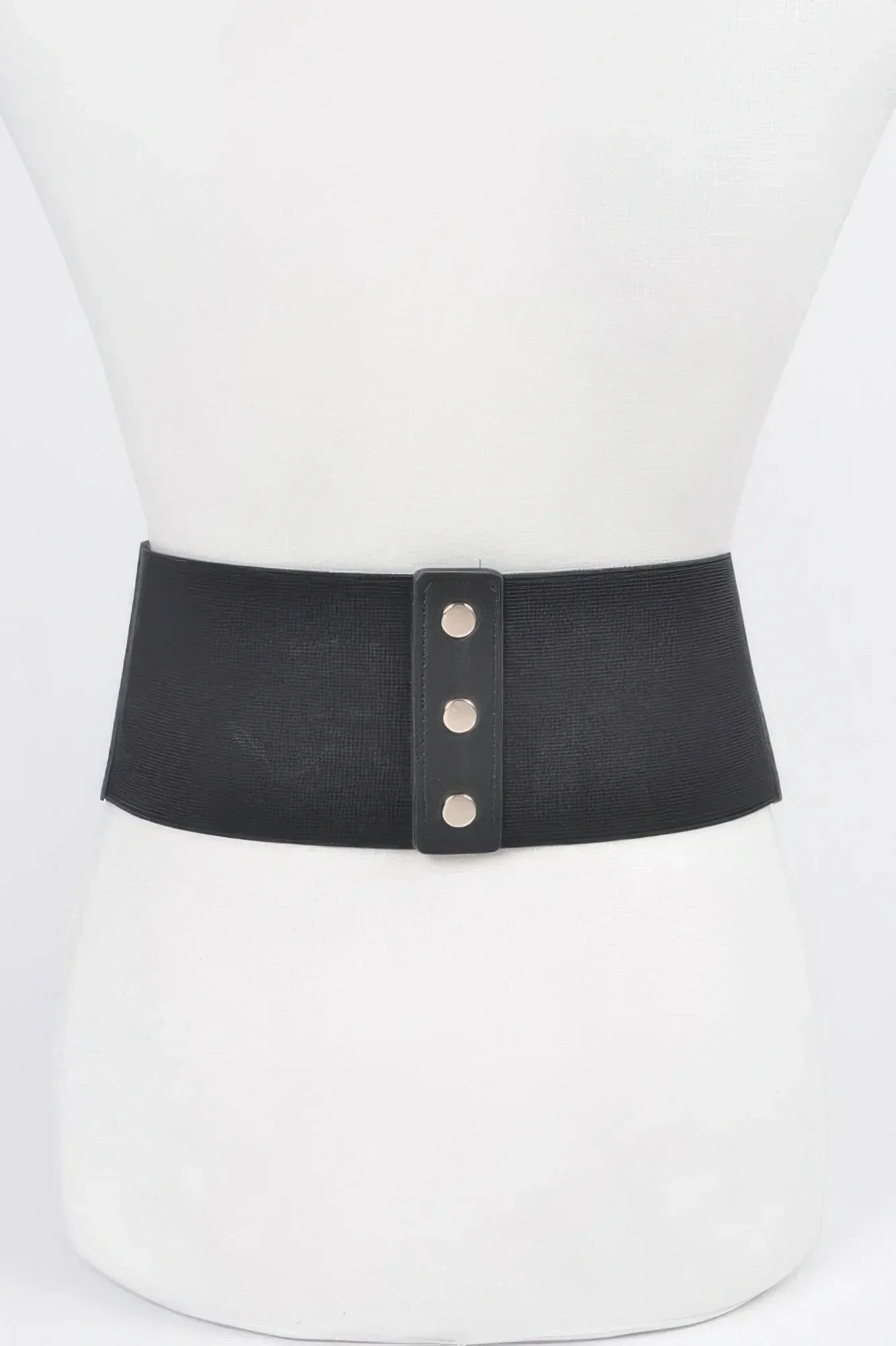Faux Leather Corset Wide Elastic Belt | Mixtshop LLC